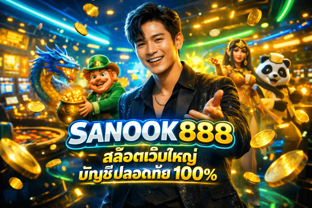 SANOOK888 สล็อตเว็บใหญ่ บัญชีปลอดภัย 100% ถอนได้จริง
